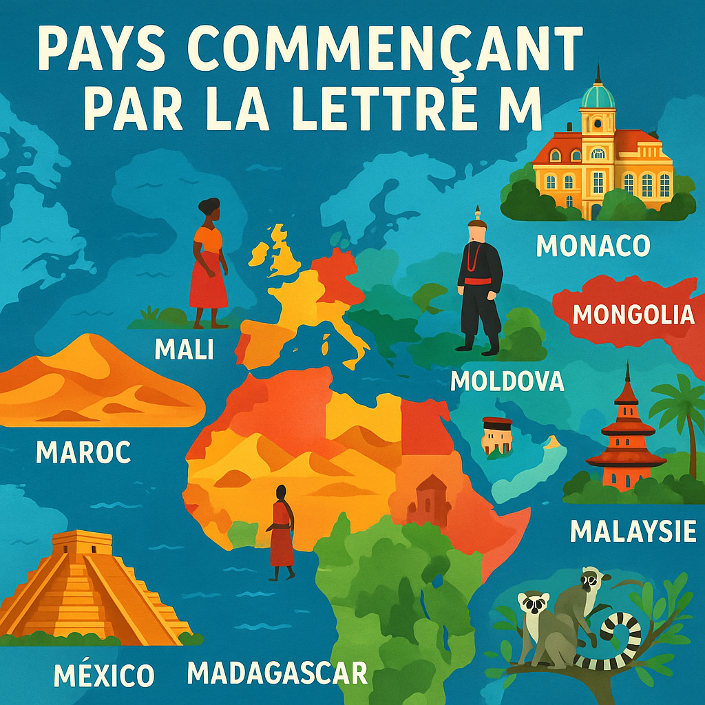 Voyage au cœur des pays commençant par M