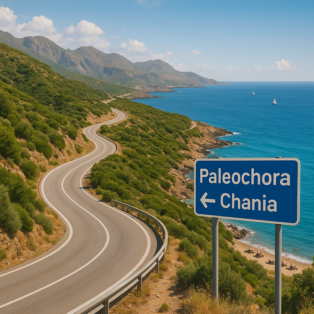 Comment rejoindre Chania à Paleochora ?