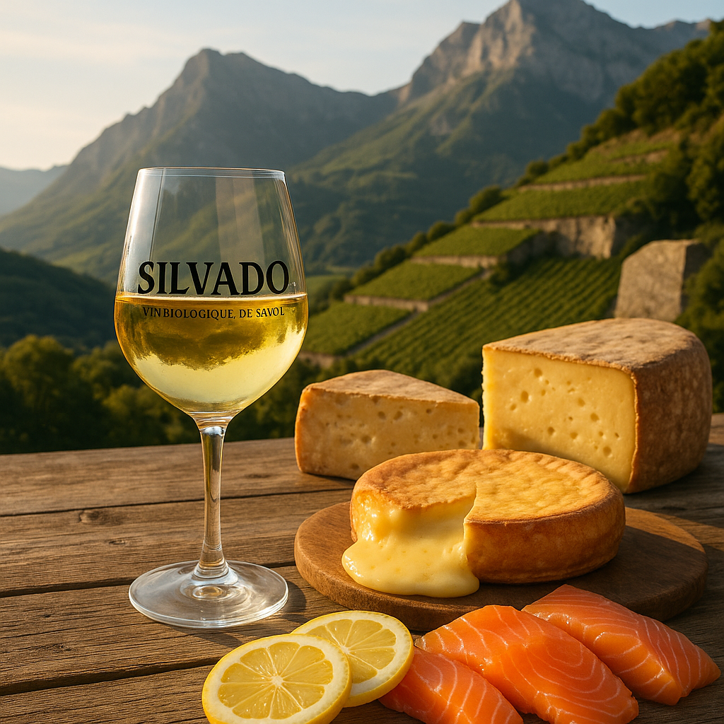 Dégustation de vin Silvado avec fromages savoyards et saumon frais