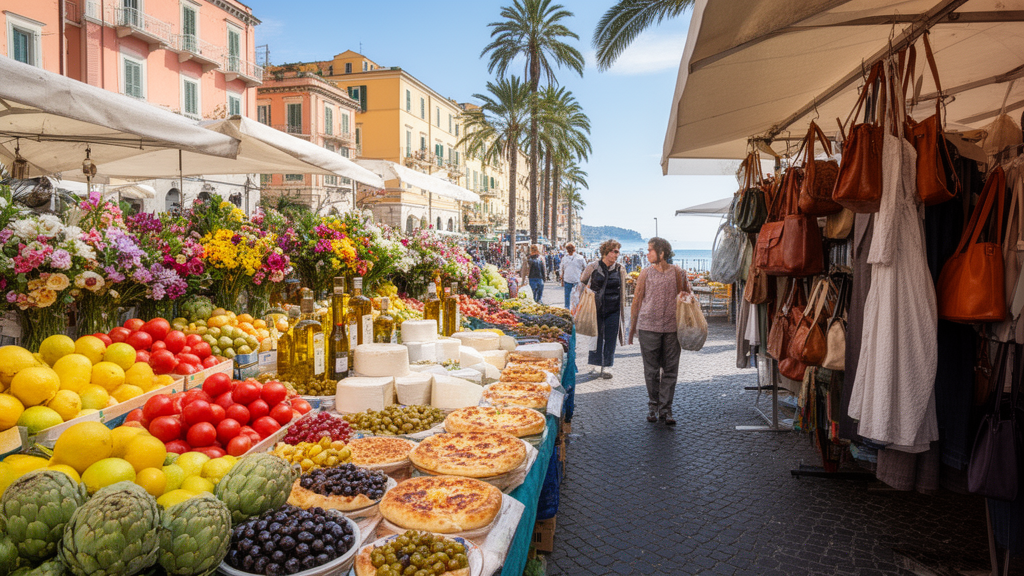 Marché Bordighera : le guide pratique pour profiter du plus charmant marché de la Riviera italienne