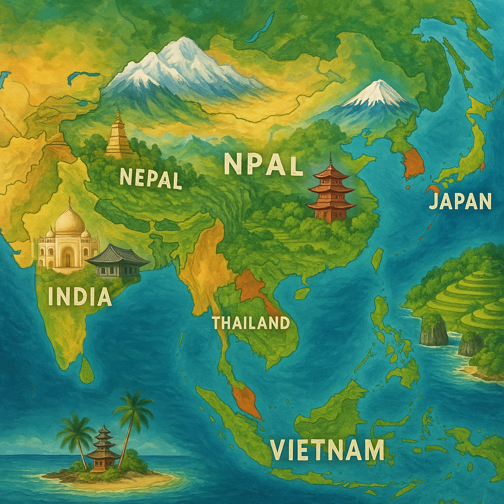 Top 10 des pays en Asie à découvrir : Un voyage au coeur du continent