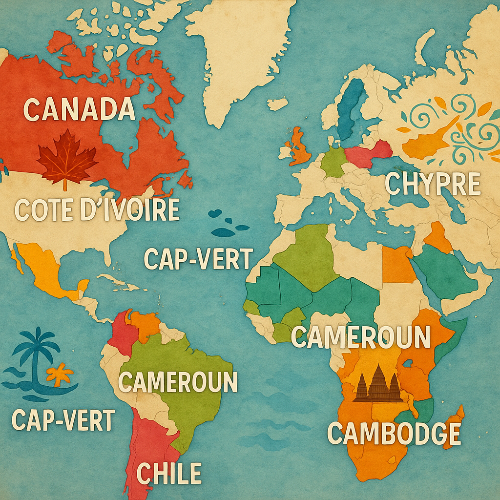 Découvrez tous les pays commençant par C : Liste et infos pratiques
