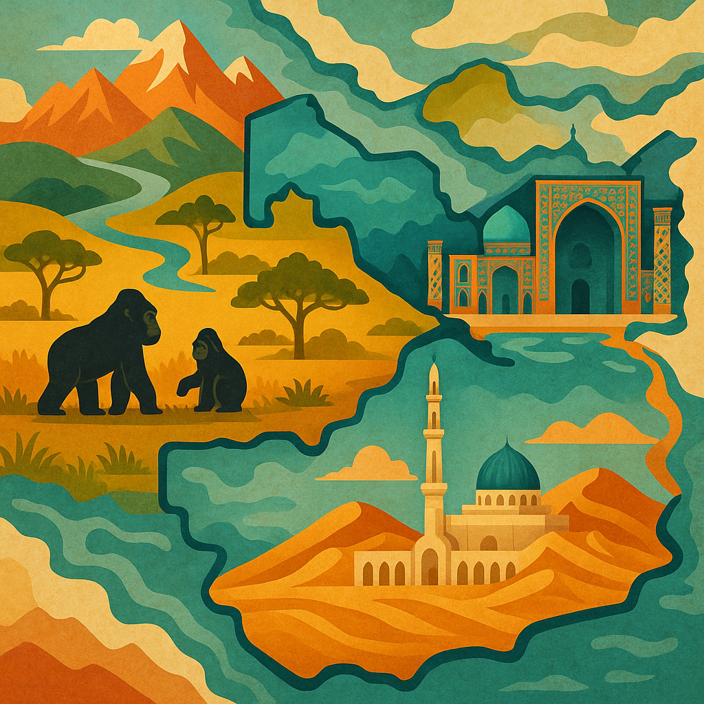 Découvrez les Pays Commencant par O : Oman, Ouganda, Ouzbékistan