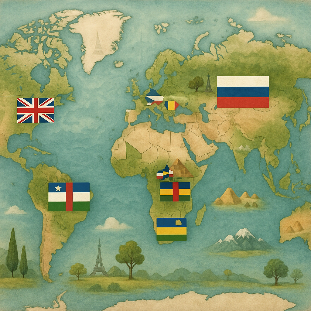 Découvrez tous les pays commençant par R !