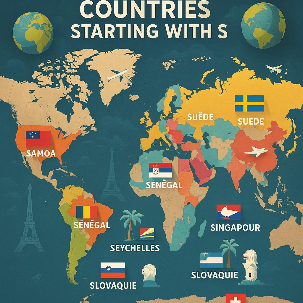 Découvrez les pays commençant par S : Votre guide complet