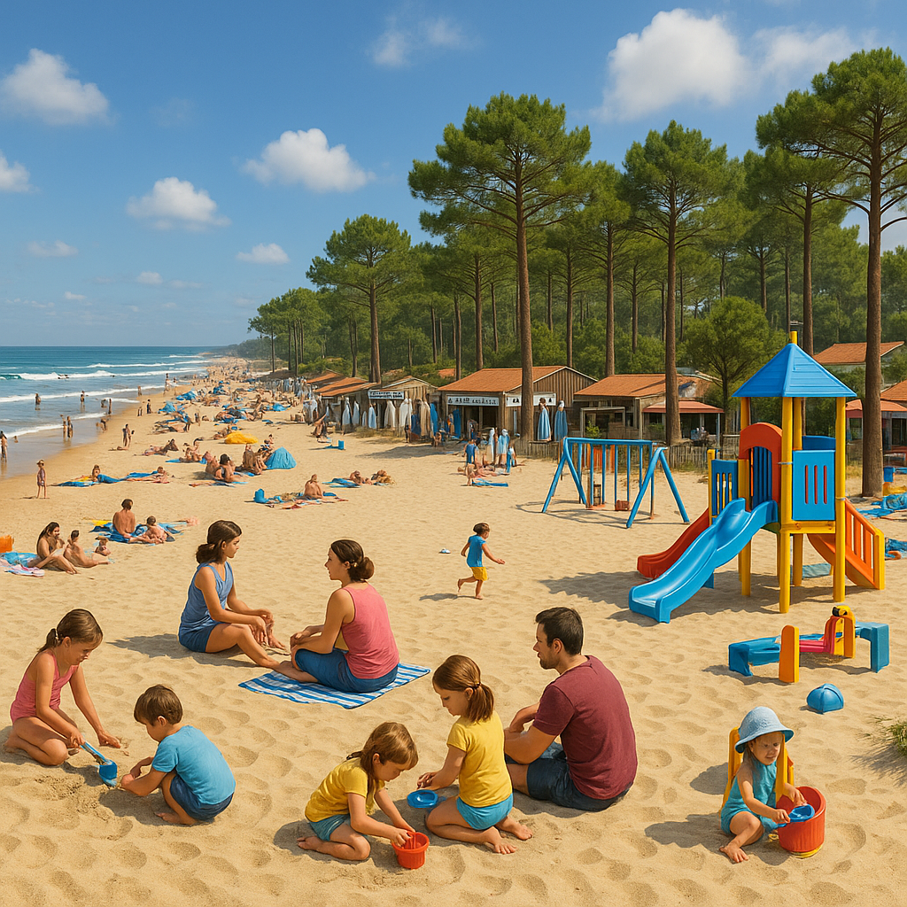 Découvrez la plage centrale de Carcans : activités, commodités et bonnes adresses