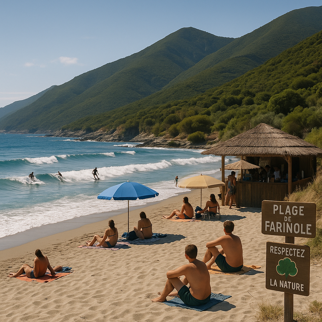 Plage de Farinole : joyau du Cap Corse à découvrir