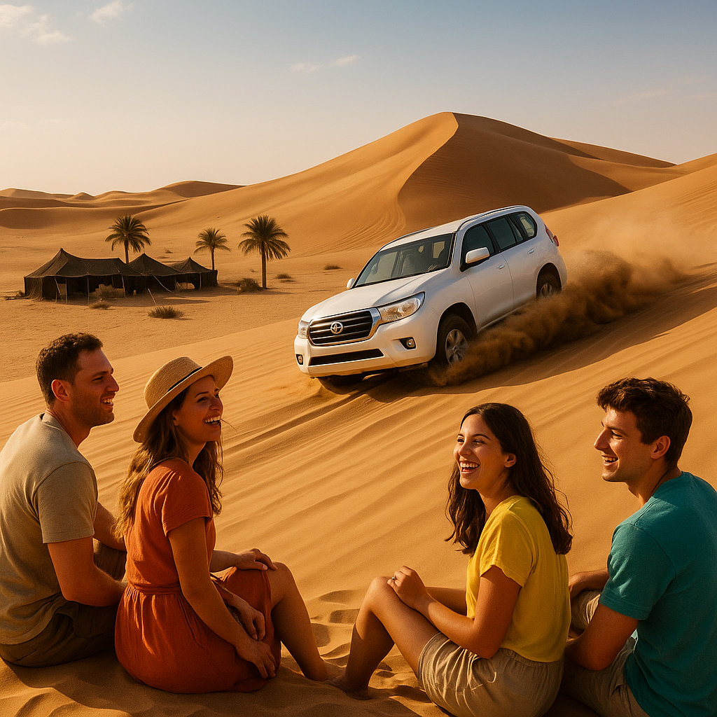 Expérience de safari dans le désert de Dubaï avec 4x4 et camp bédouin