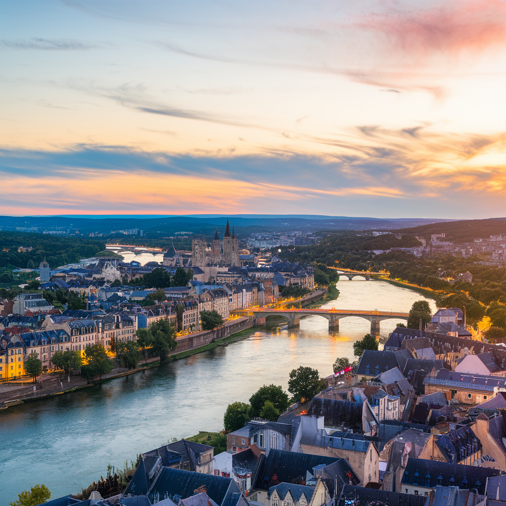 Vue panoramique de Tours